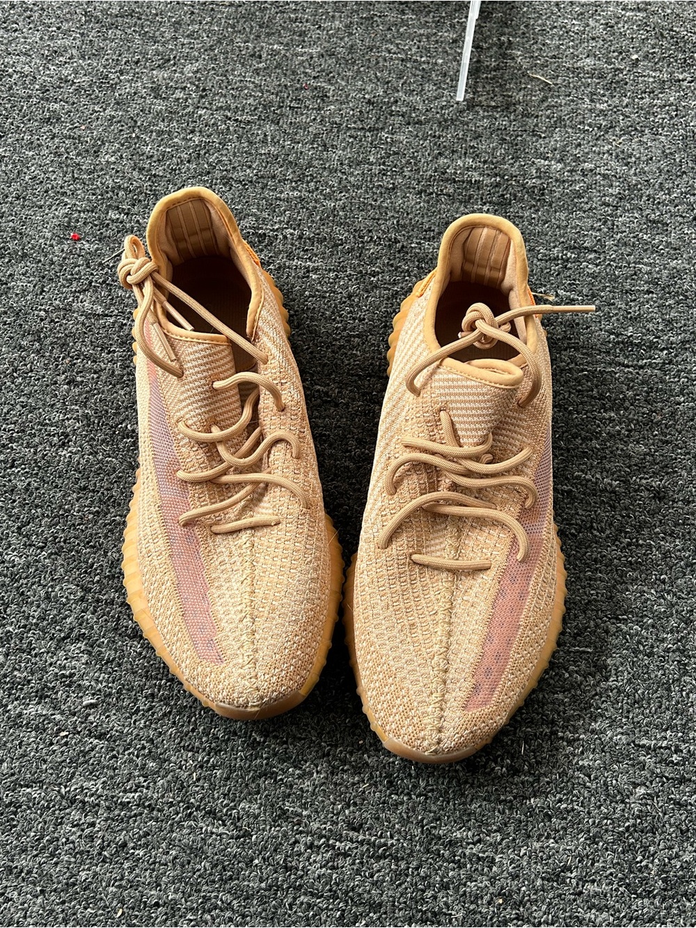 adidas Men’s Tan Knit Low-Top Sneakers